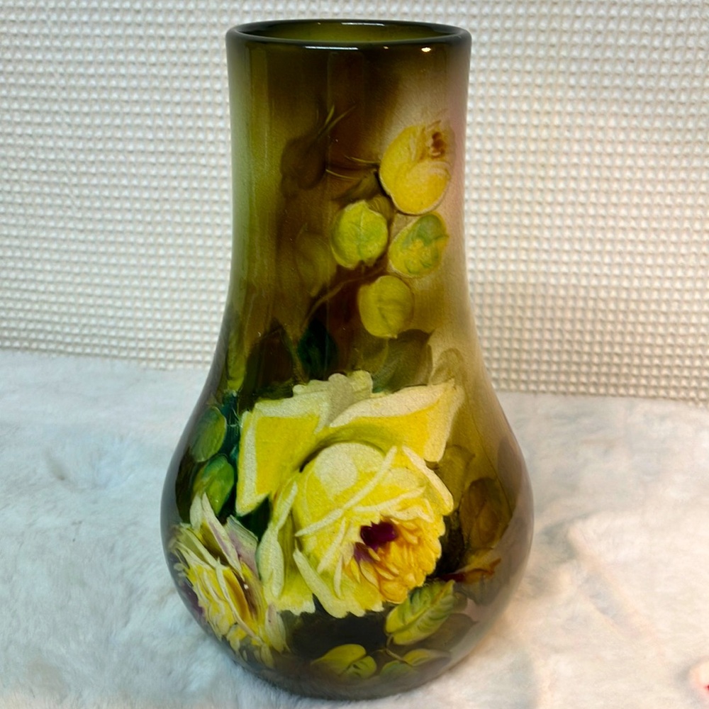 Nippon hand painted vase